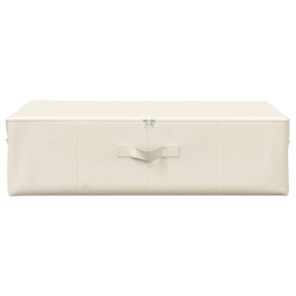 Storage Box Fabric 70x40x18 cm Cream