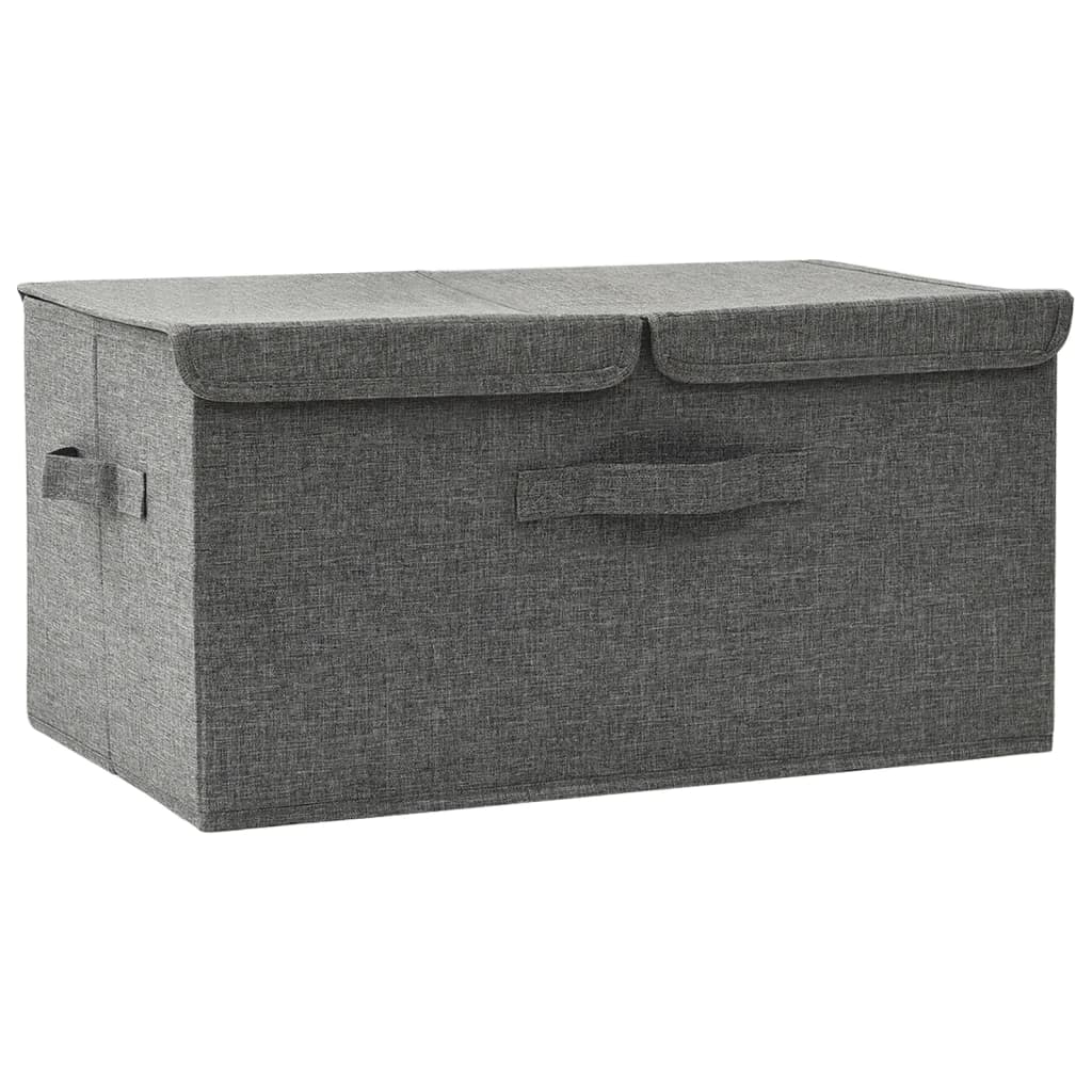 332912 vidaXL Storage Box Fabric 50x30x25 cm Anthracite