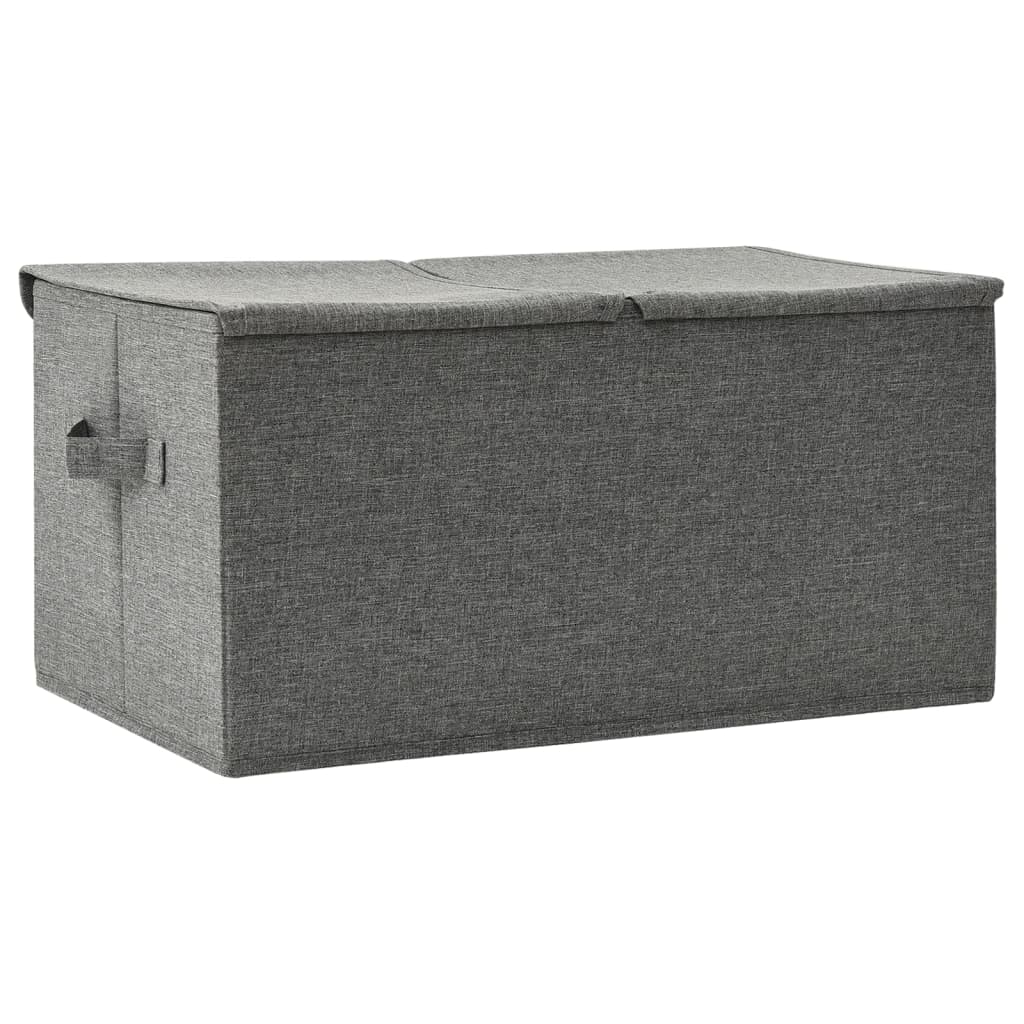 332912 vidaXL Storage Box Fabric 50x30x25 cm Anthracite