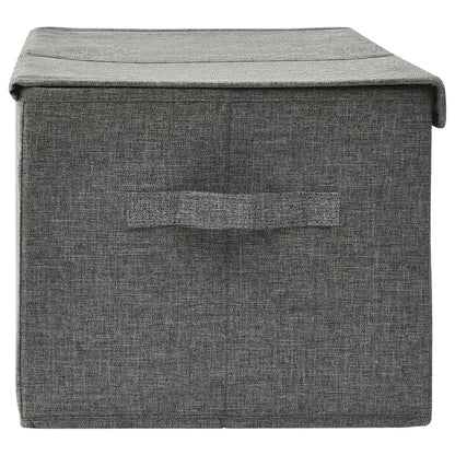 332912 vidaXL Storage Box Fabric 50x30x25 cm Anthracite