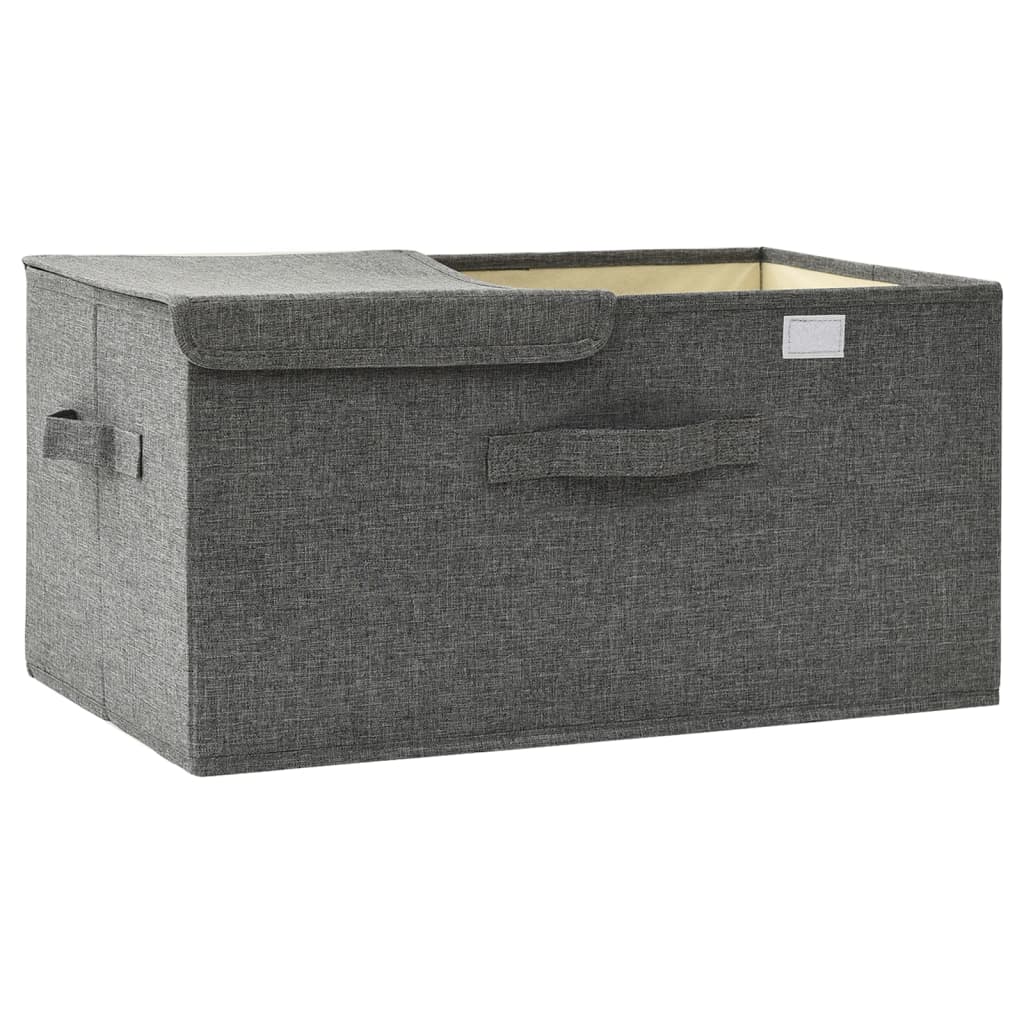 332912 vidaXL Storage Box Fabric 50x30x25 cm Anthracite