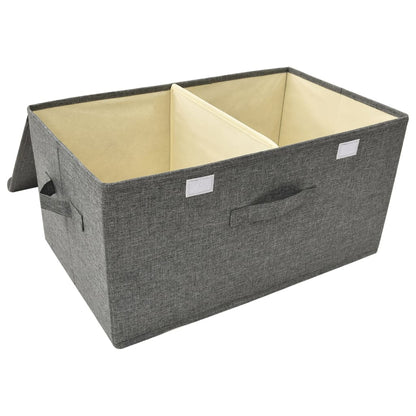 332912 vidaXL Storage Box Fabric 50x30x25 cm Anthracite