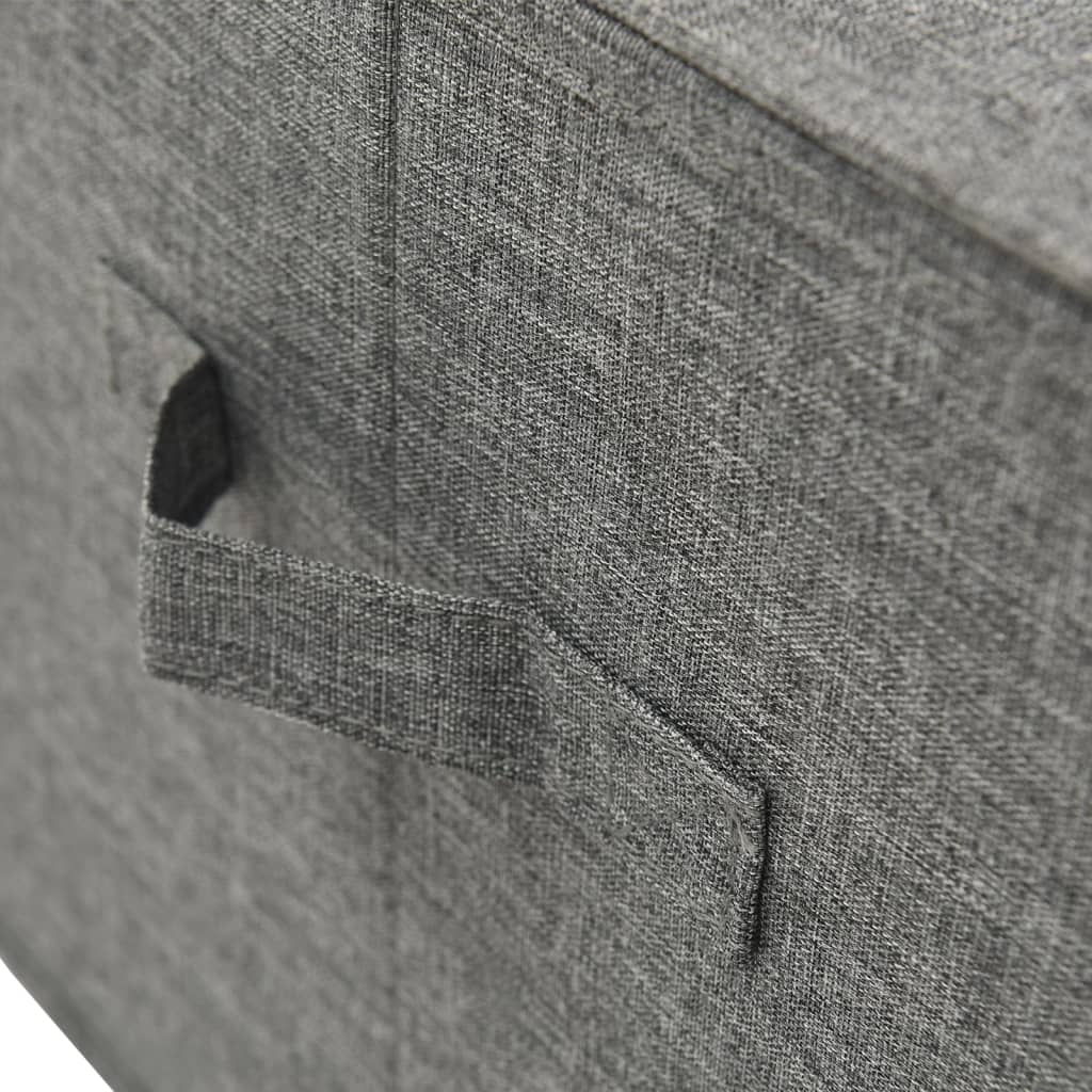 332913 vidaXL Storage Boxes 2 pcs Fabric 50x30x25 cm Anthracite