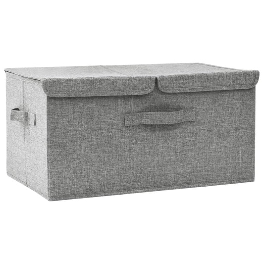332914 vidaXL Storage Box Fabric 50x30x25 cm Grey