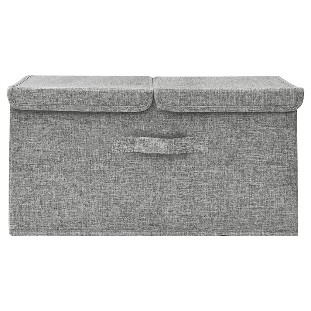 332914 vidaXL Storage Box Fabric 50x30x25 cm Grey