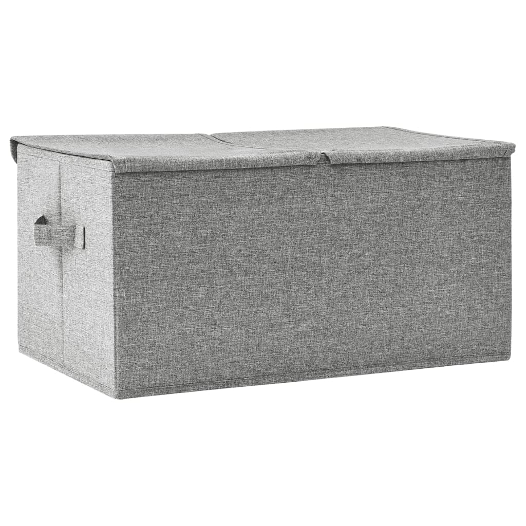 332914 vidaXL Storage Box Fabric 50x30x25 cm Grey