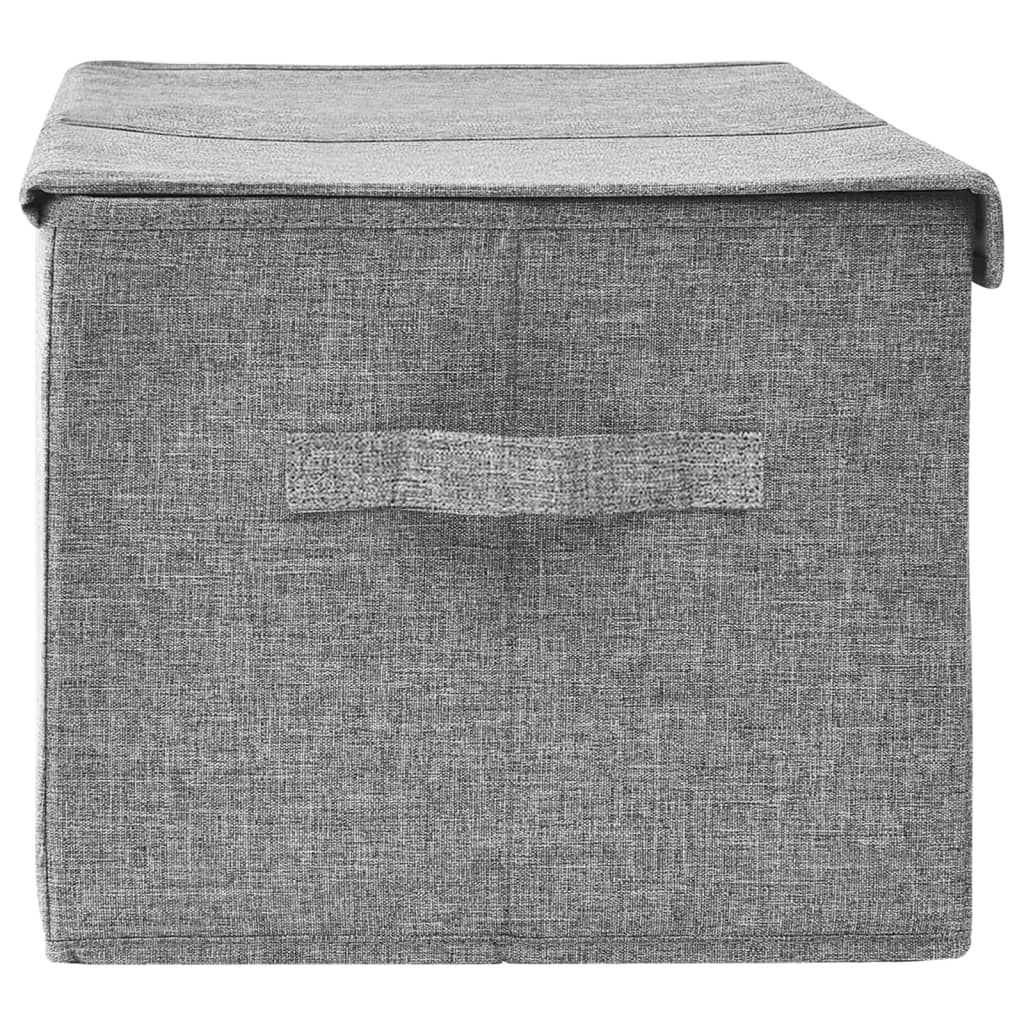 332914 vidaXL Storage Box Fabric 50x30x25 cm Grey
