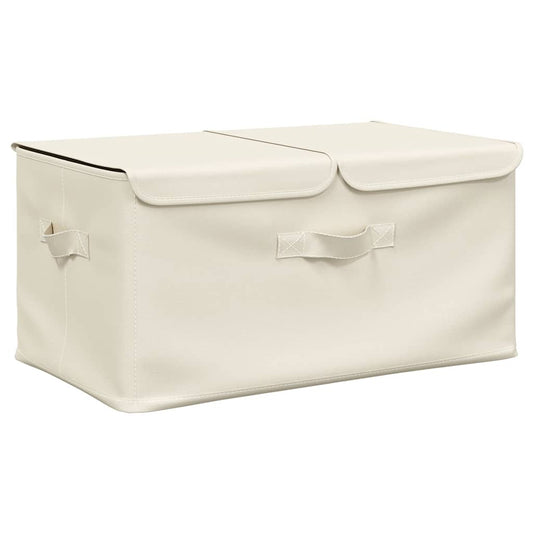 332916 vidaXL Storage Box Fabric 50x30x25 cm Cream