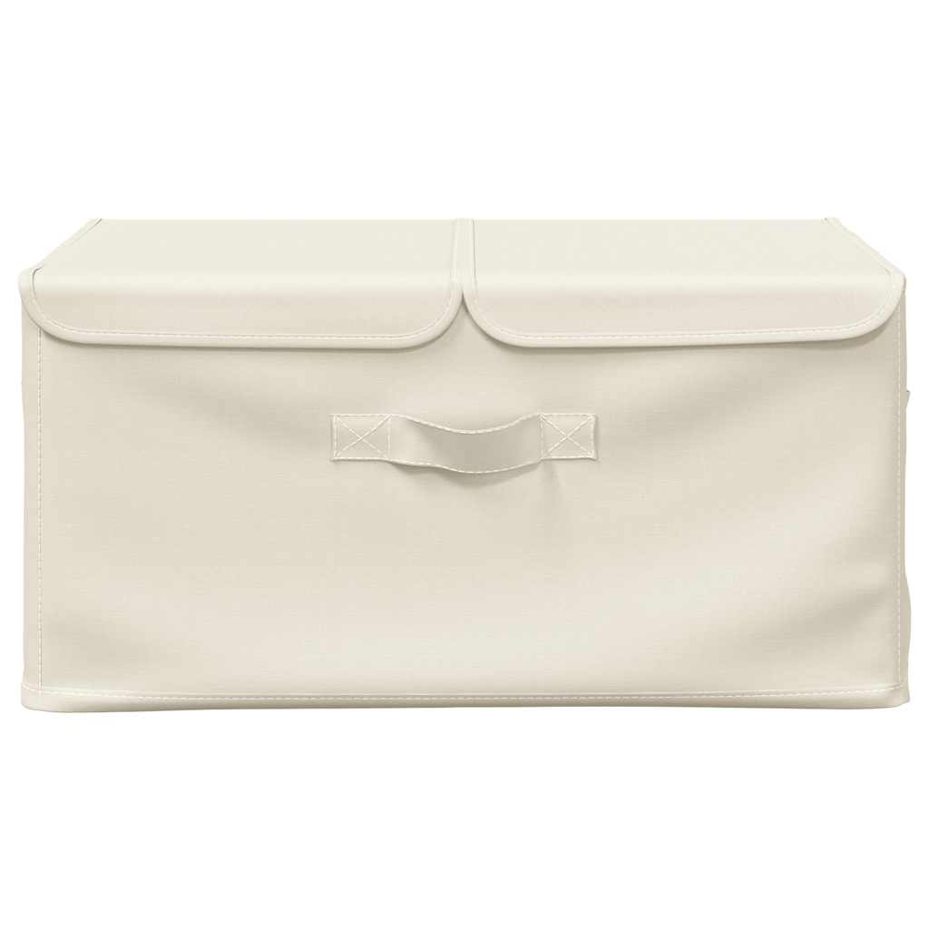 332916 vidaXL Storage Box Fabric 50x30x25 cm Cream