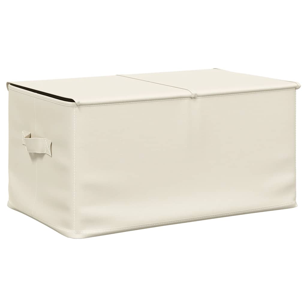 332916 vidaXL Storage Box Fabric 50x30x25 cm Cream