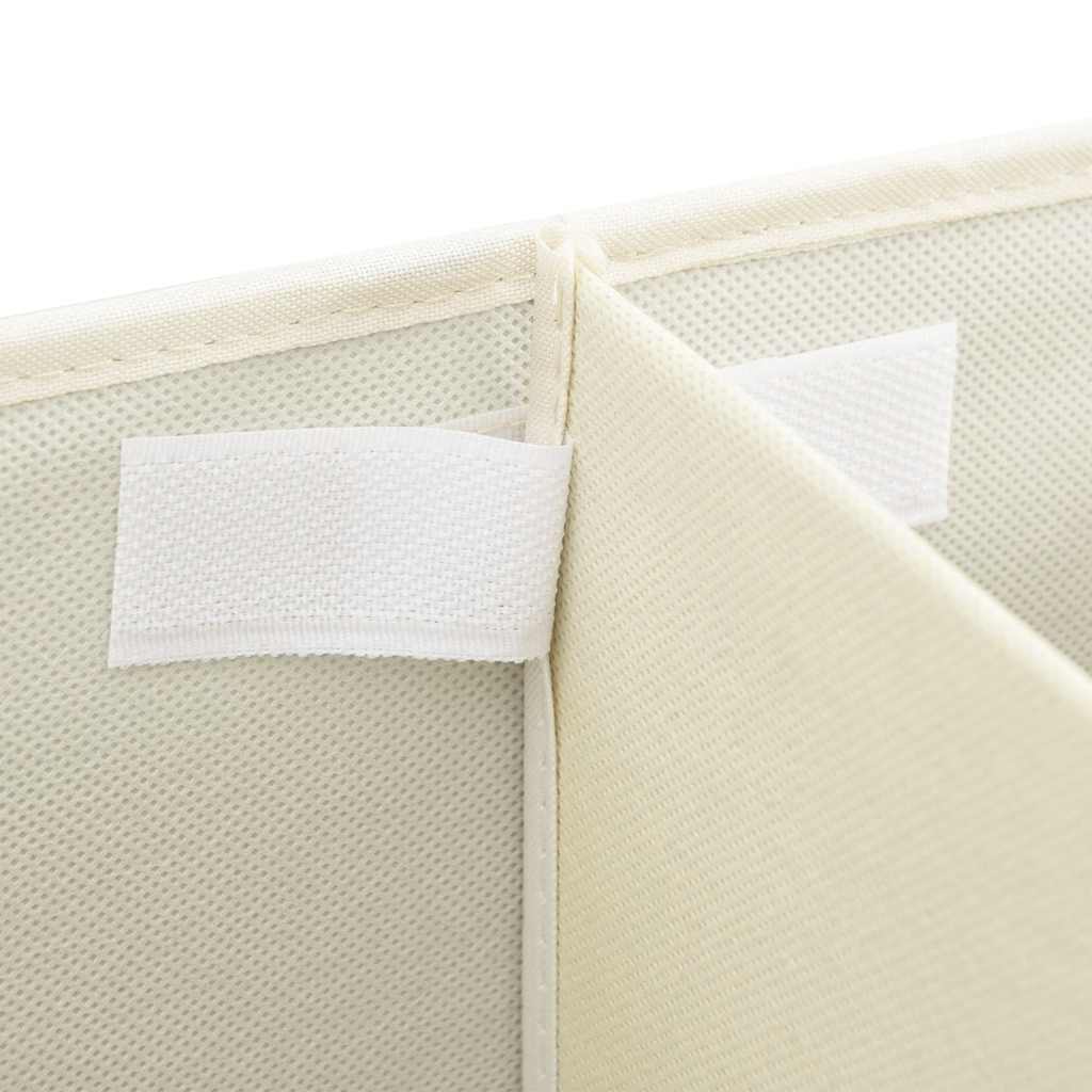 332916 vidaXL Storage Box Fabric 50x30x25 cm Cream