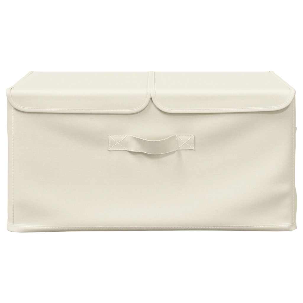 332917 vidaXL Storage Boxes 2 pcs Fabric 50x30x25 cm Cream
