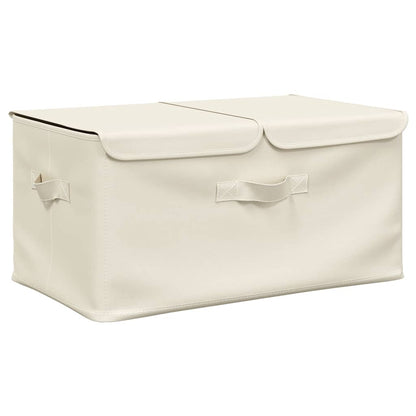 332917 vidaXL Storage Boxes 2 pcs Fabric 50x30x25 cm Cream