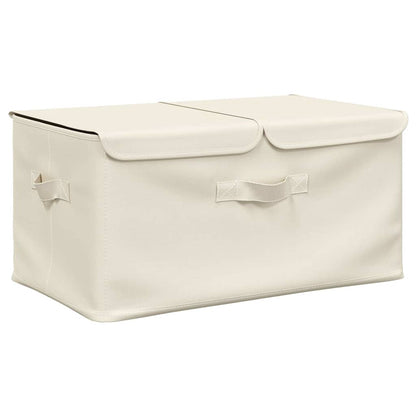 Storage boxes Non-woven fabric 2 compartments Cream