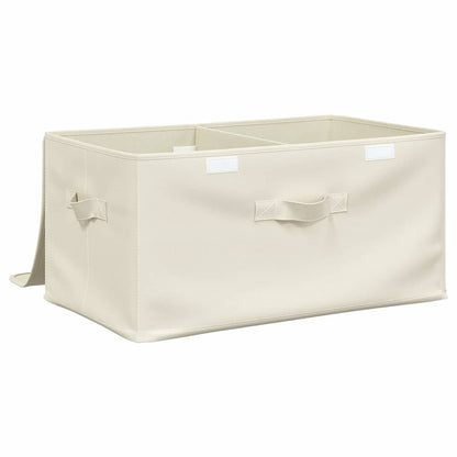Storage boxes Non-woven fabric 2 compartments Cream