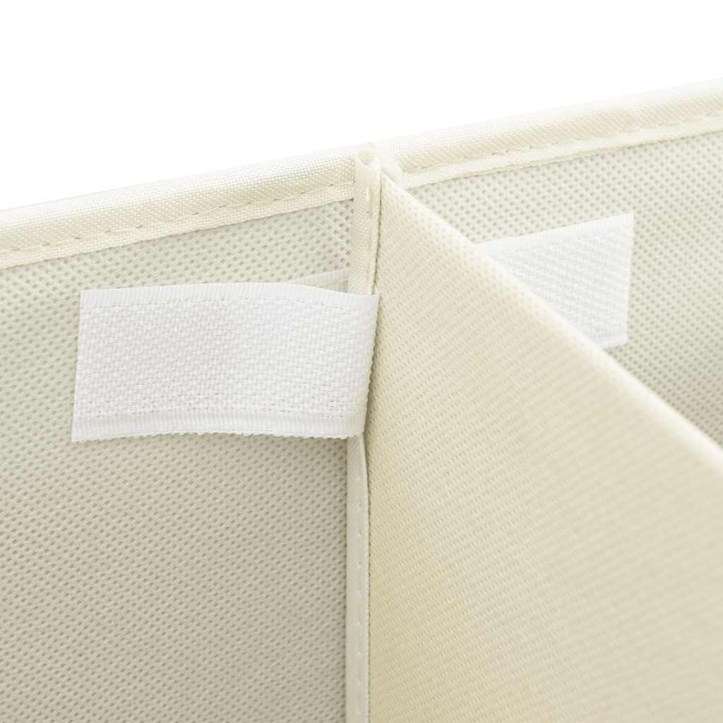332917 vidaXL Storage Boxes 2 pcs Fabric 50x30x25 cm Cream