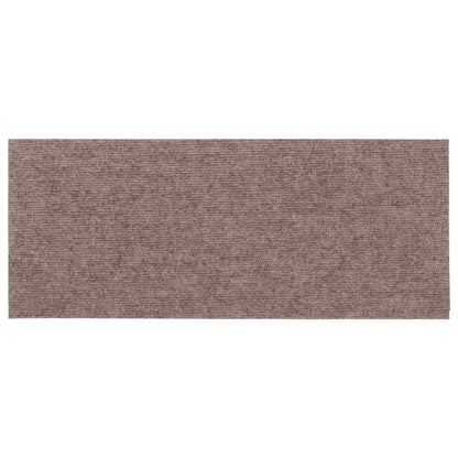 Stair Mats Self-adhesive 15 pcs 60x25 cm Light Brown Rectangular