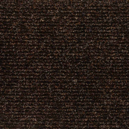 Stair Mats Self-adhesive 15 pcs 60x25 cm Brown Rectangular