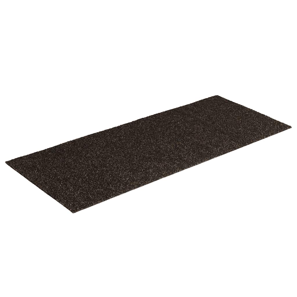 Stair Mats Self-adhesive 15 pcs 60x25 cm Dark Brown Rectangular