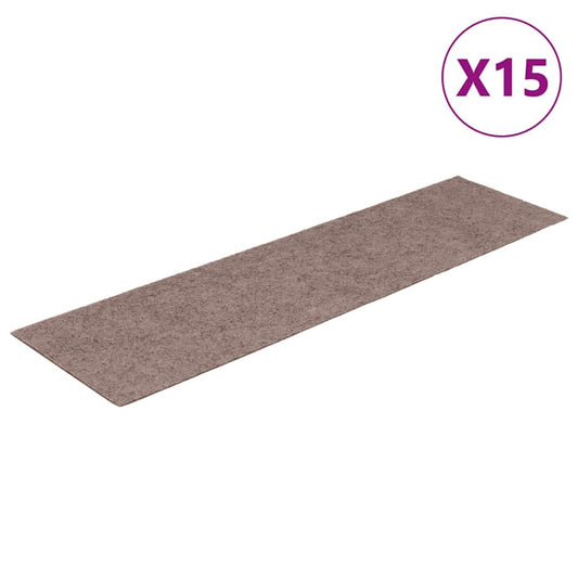 Stair Mat | Set of 15 | Light brown