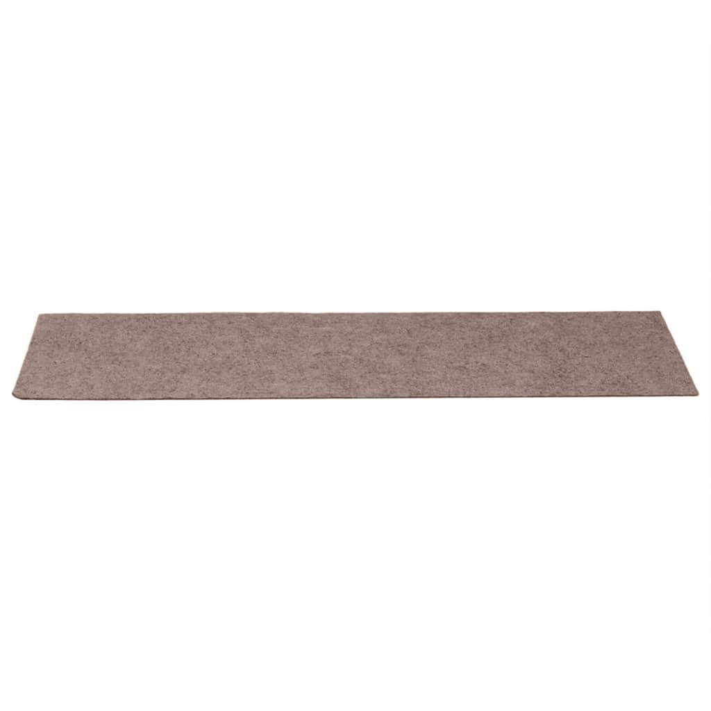 Stair Mats Self-adhesive 15 pcs 76x20 cm Light Brown Rectangular