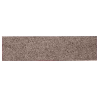 Stair Mats Self-adhesive 15 pcs 76x20 cm Light Brown Rectangular