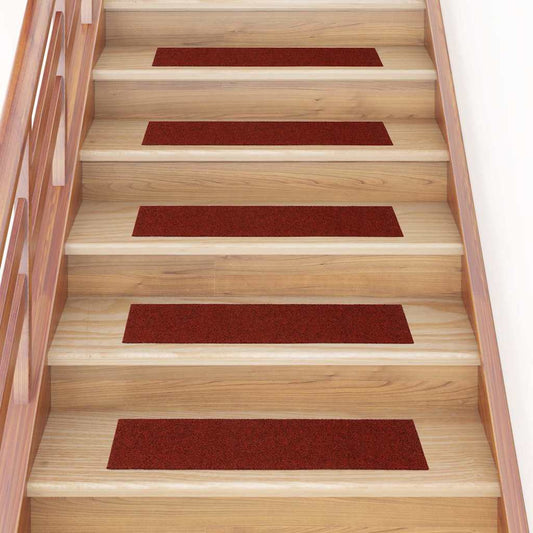 Stair Mat | Set of 15 | Bordeaux red