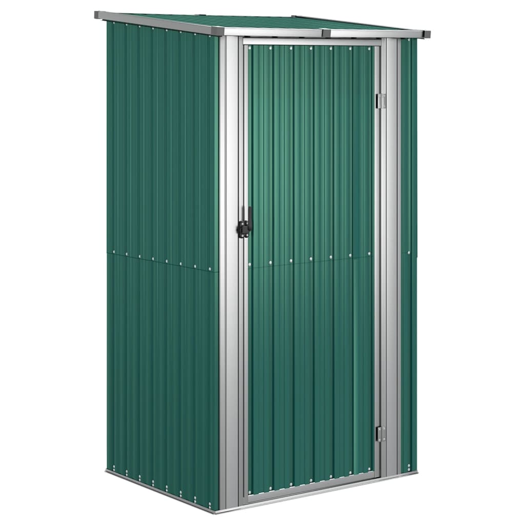 Garden Shed Green 118.5x97x209.5 cm Galvanised Steel