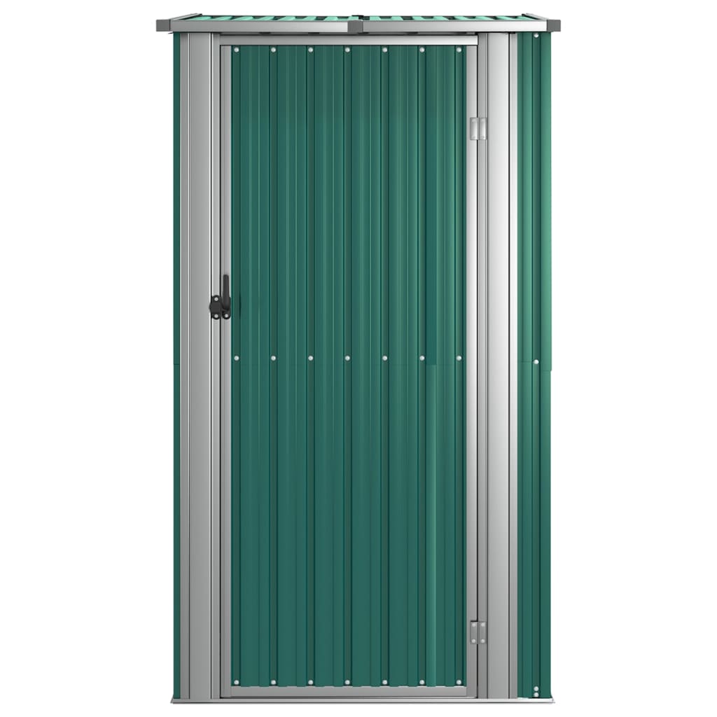 Garden Shed Green 118.5x97x209.5 cm Galvanised Steel