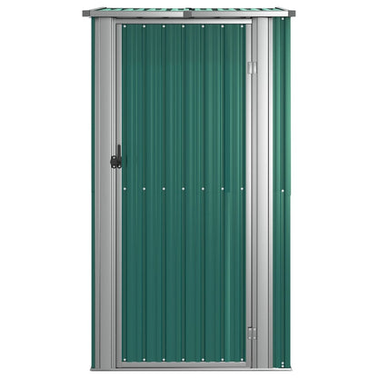 Garden Shed Green 118.5x97x209.5 cm Galvanised Steel