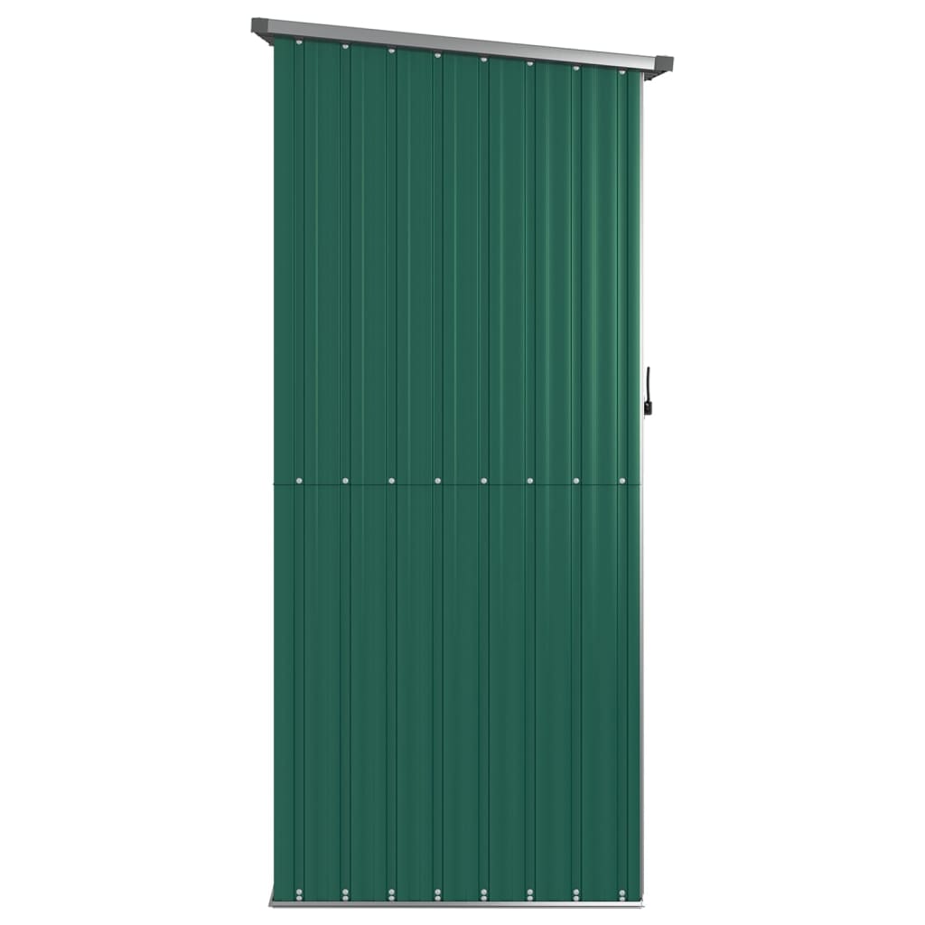 Garden Shed Green 118.5x97x209.5 cm Galvanised Steel