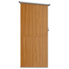 Garden Shed Brown 118.5x97x209.5 cm Galvanised Steel