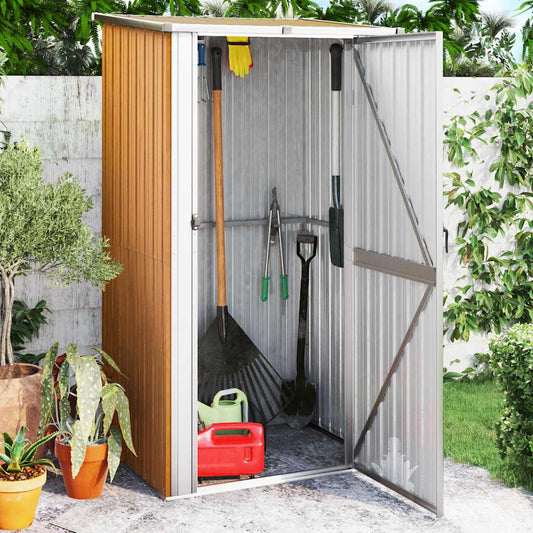 Garden Shed | Brown | Galvanised Steel, Plastic | Medium | Garden Shed