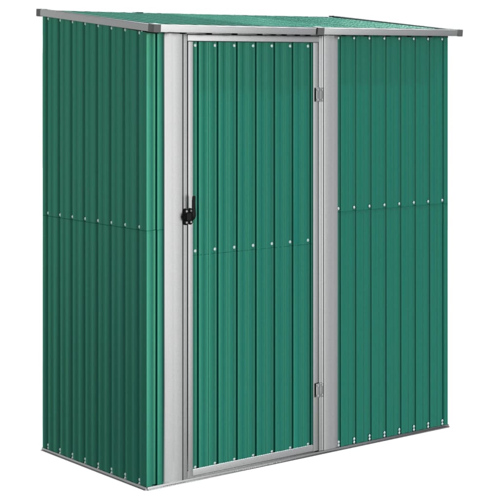 Garden Shed Green 180.5x97x209.5 cm Galvanised Steel