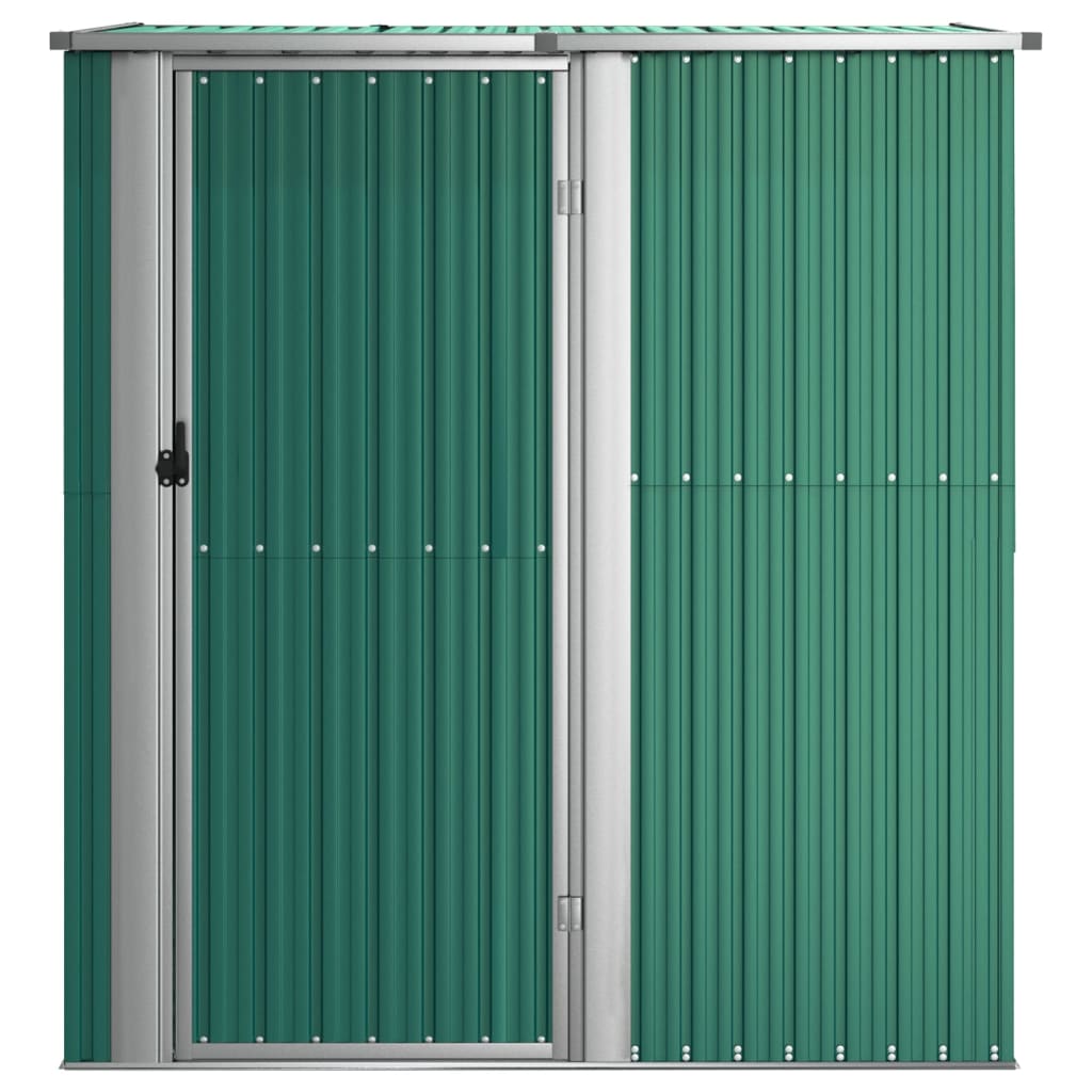 Garden Shed Green 180.5x97x209.5 cm Galvanised Steel