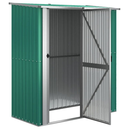 Garden Shed Green 180.5x97x209.5 cm Galvanised Steel