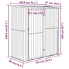 Garden Shed Grey 180.5x97x209.5 cm Galvanised Steel