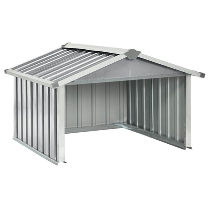 150908 vidaXL Garden Robot Lawnmower Shed 92x97x63 cm Galvanised Steel Grey