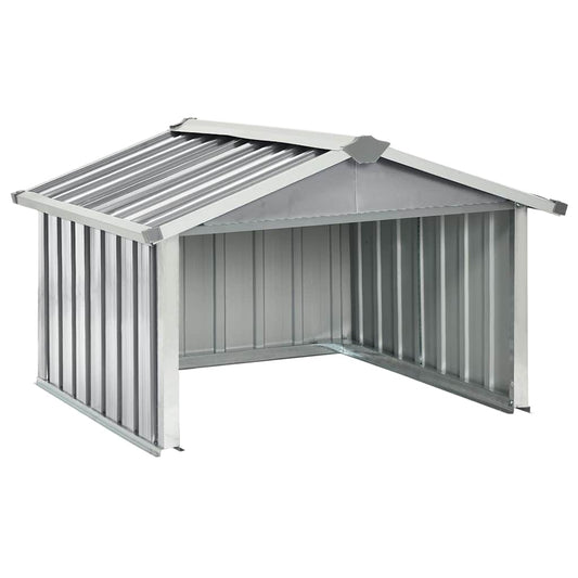 150908 vidaXL Garden Robot Lawnmower Shed 92x97x63 cm Galvanised Steel Grey