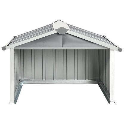 150908 vidaXL Garden Robot Lawnmower Shed 92x97x63 cm Galvanised Steel Grey