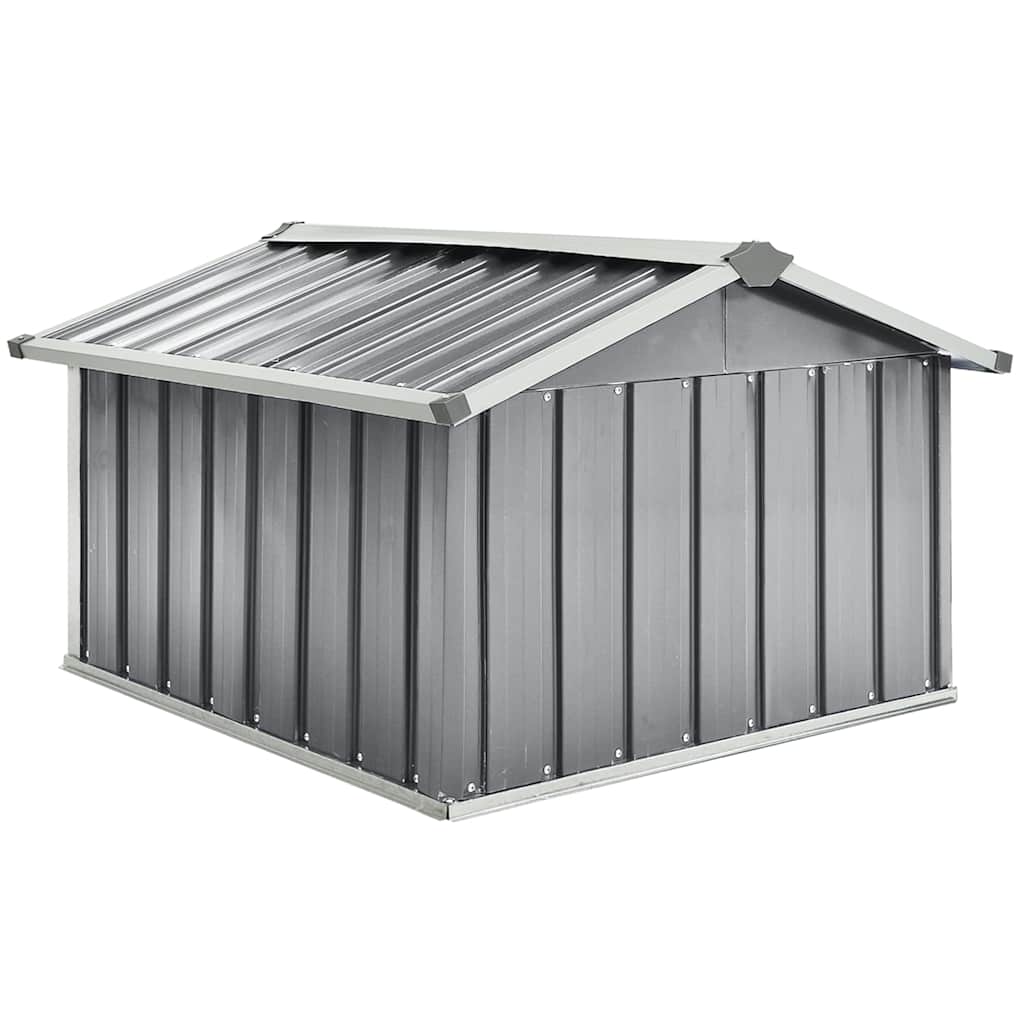 150908 vidaXL Garden Robot Lawnmower Shed 92x97x63 cm Galvanised Steel Grey