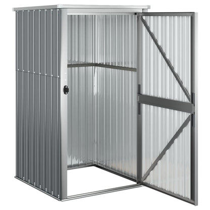 Garden Tool Shed Grey 88x89x161 cm Galvanised Steel