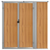 Garden Tool Shed Brown 161x89x161 cm Galvanised Steel