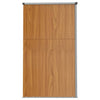 Garden Tool Shed Brown 161x89x161 cm Galvanised Steel