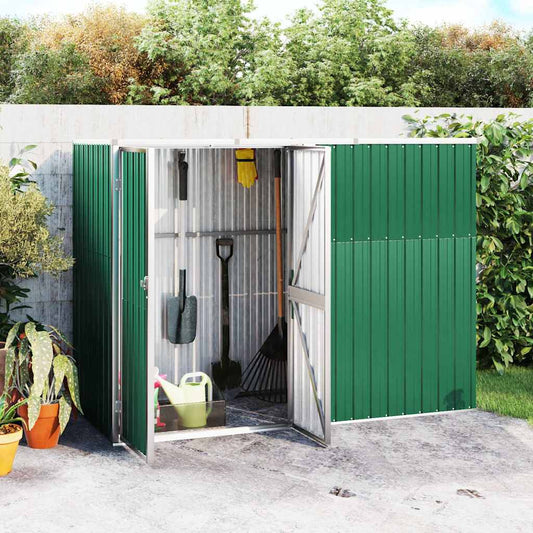 Tool Shed | Green | Galvanised Steel | Large | Garden Tool Shed