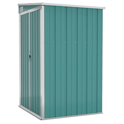 Wall-mounted Garden Shed Green 118x100x178 cm Galvanised Steel