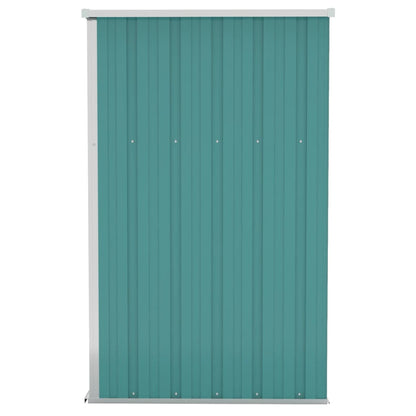 Wall-mounted Garden Shed Green 118x100x178 cm Galvanised Steel