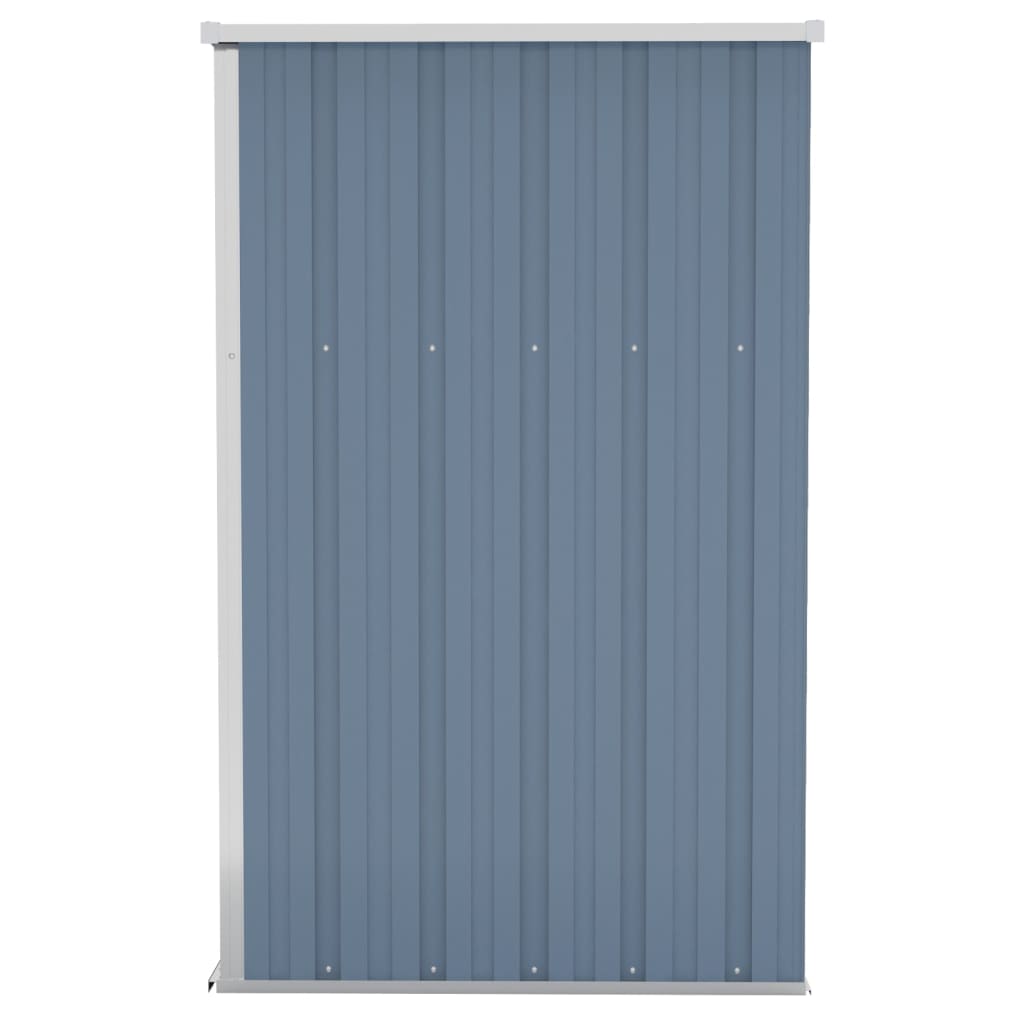 Wall-mounted Garden Shed Grey 118x100x178 cm Galvanised Steel