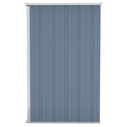 Wall-mounted Garden Shed Grey 118x100x178 cm Galvanised Steel