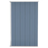 Wall-mounted Garden Shed Grey 118x100x178 cm Galvanised Steel